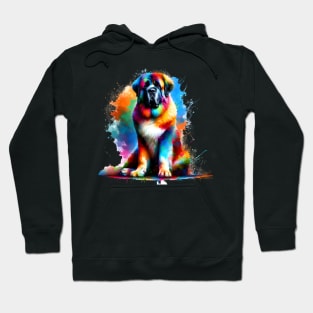 Pyrenean Mastiff in a Colorful Artistic Splendor Hoodie